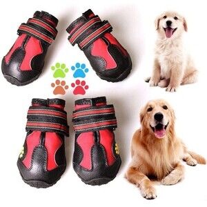 CovertSafe Boots Dogs Non-Slip Waterproof size 3 Shoes 4 Piece Set Rugged Sole